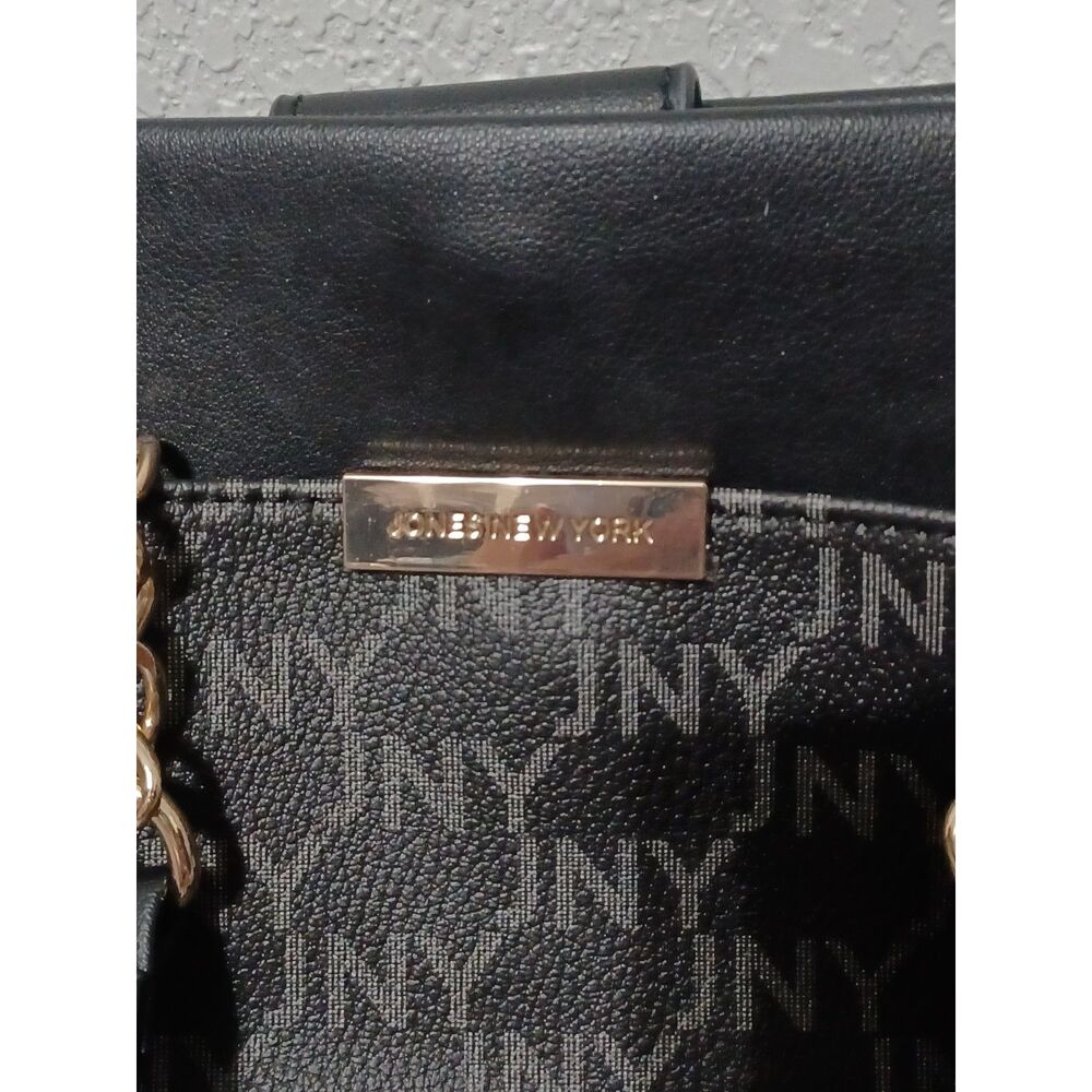 JONES NEW YORK Black Satchel - Picture 2 of 4